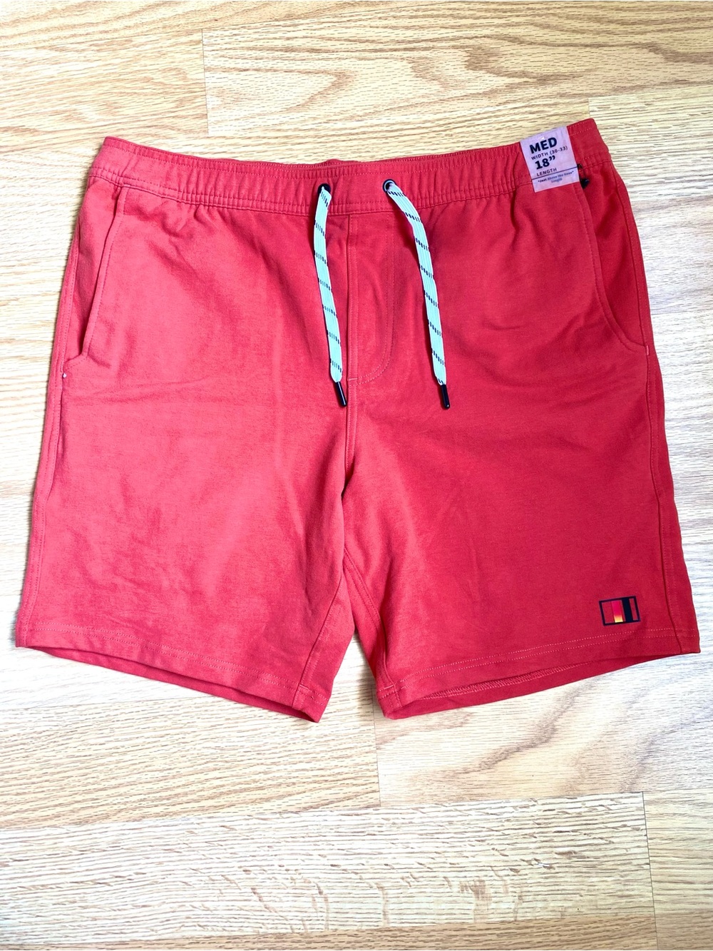 NWT Jack’s Surfboards Men’s Red Casual Cotton Athletic Drawstring Shorts Size M
